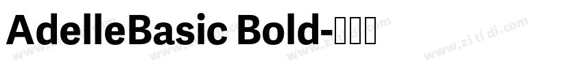 AdelleBasic Bold字体转换